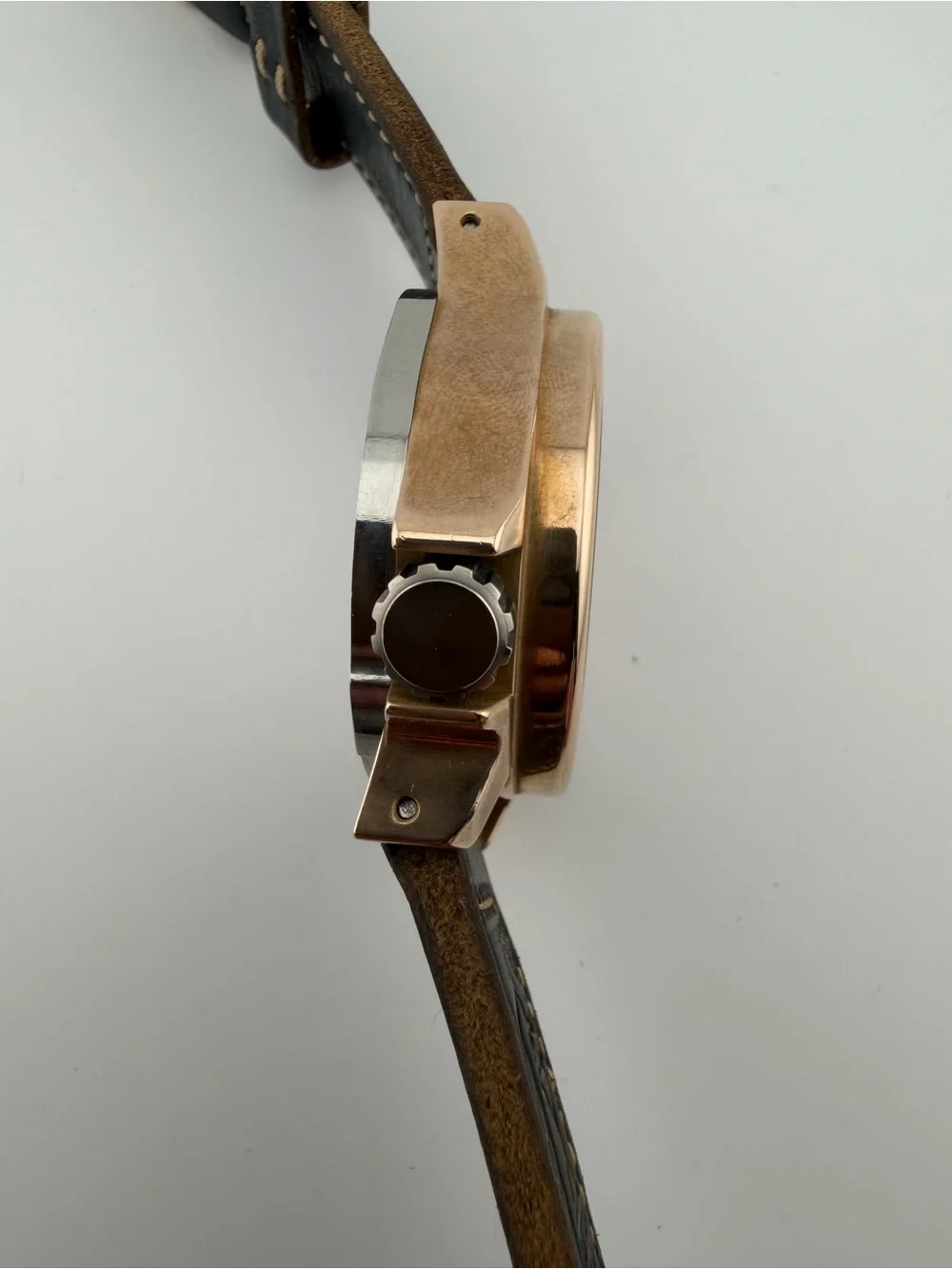 IMMELMANN - SUPER RARE - Handmade polished bronze - ETA2892-2A; custom strap